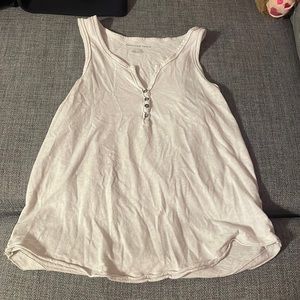 American Eagle cream “vest” tank top